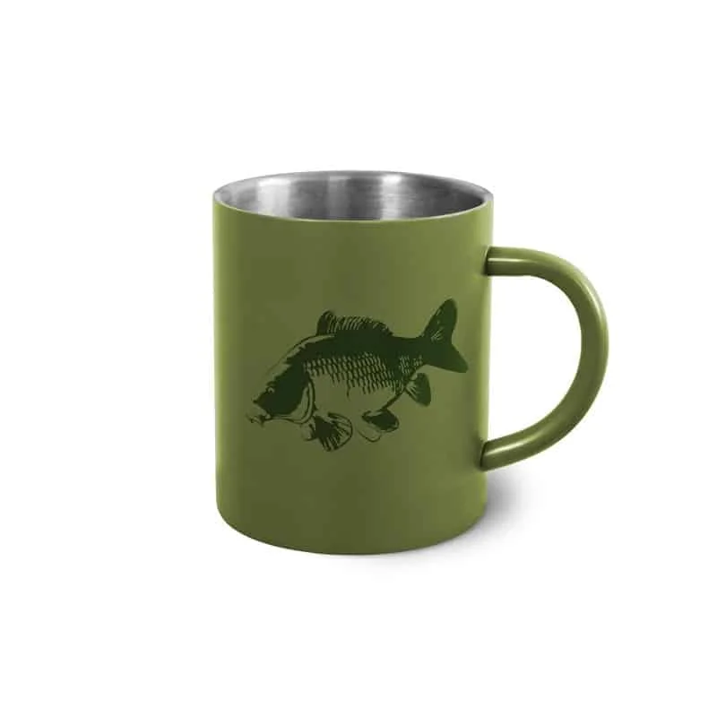 Delphin Kubek ze stali nierdzewnej CARP 300ml Łatwy zwrot