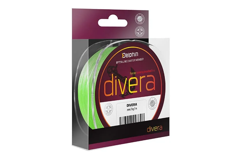 Bezpieczna płatność Delphin Plecionka Divera Feeder Sinking Fluo Green 150m 0,12mm