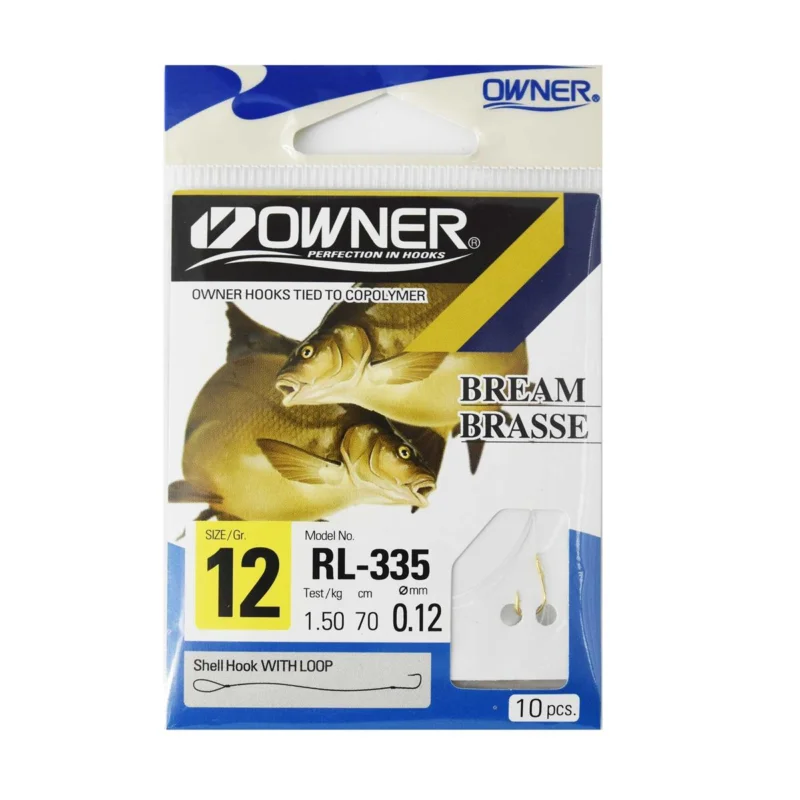 Haczyki z przyponem Owner RL335 rozmiar 12 - złoty Oferta czasowa
