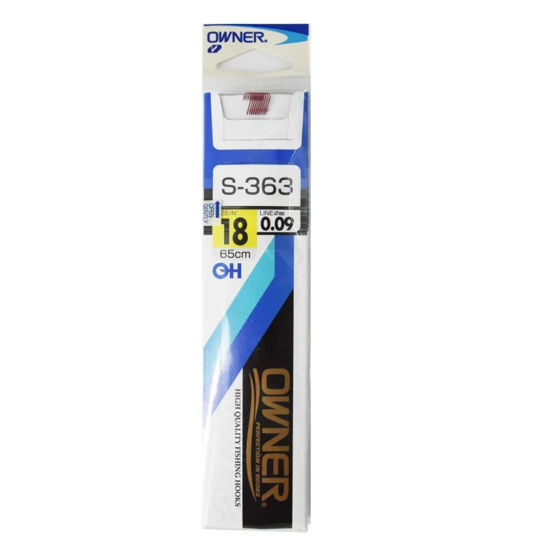 Oferta czasowa Haczyki z przyponem Owner S363 rozmiar 18 - czerwony