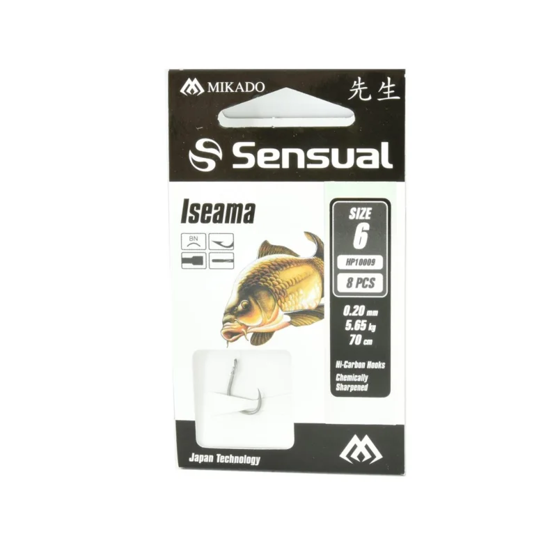 Oferta czasowa Haczyki z przyponem Mikado z przyponem Iseama rozmiar 6 8 sztuk
