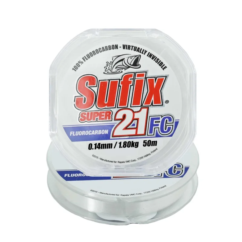 Zamów teraz Fluorocarbon Sufix Super 21 clear 0,14mm 50m