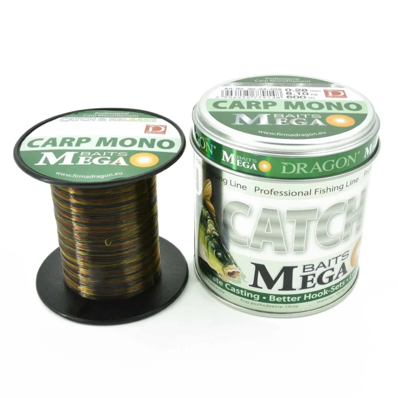 Dodaj do koszyka Żyłka karpiowa Dragon MegaBAITS Carp Mono Camou 0.28mm 600m