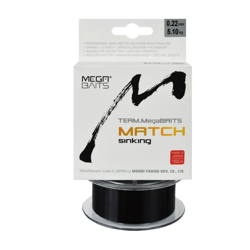Hit sprzedaży Żyłka karpiowa Team MegaBAITS Sinking Match 0.22mm 150m
