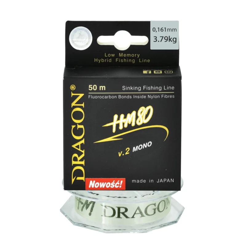 Hit sprzedaży Żyłka przyponowa Dragon HM80 v.2 mono 0.161mm 50m