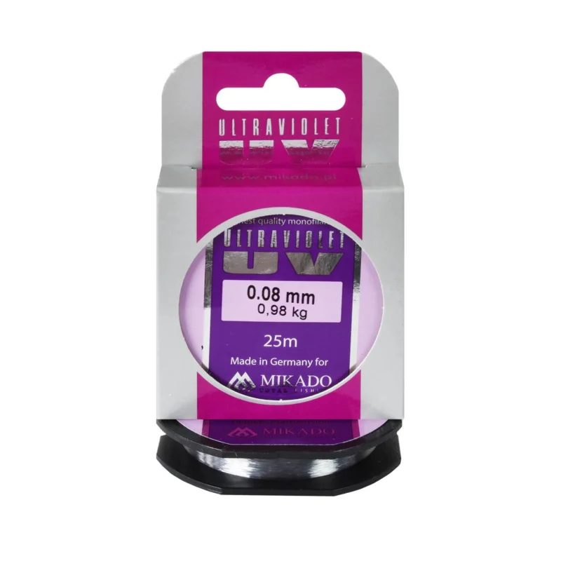 Żyłka przyponowa Mikado Ultraviolet 0.08mm 25m Ostatnie sztuki