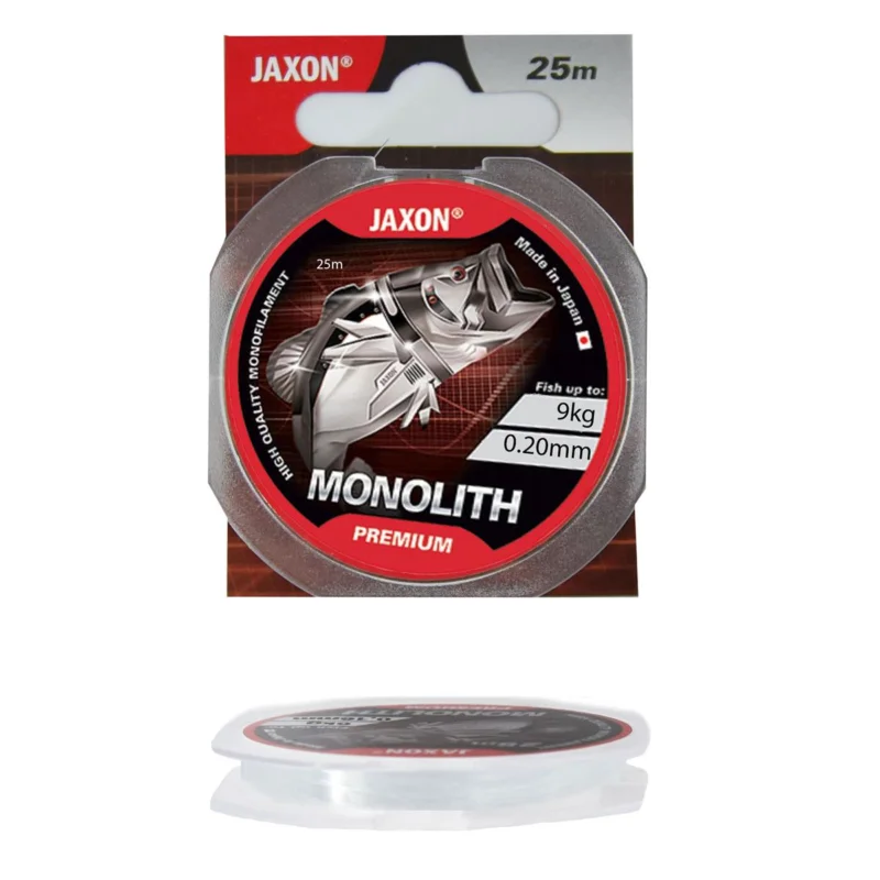 Żyłka przyponowa Jaxon Monolith Premium 0,20mm 25m Bezpieczne zakupy