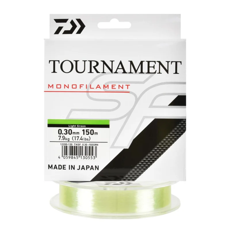 Bestseller Żyłka spinningowa Daiwa Tournament SF green transparent 0.30mm 150m