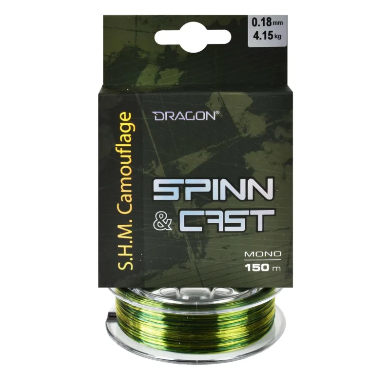 Bezpieczne zakupy Żyłka spinningowa Dragon S.H.M. Camouflage Spinn & Cast 0.18mm 150m