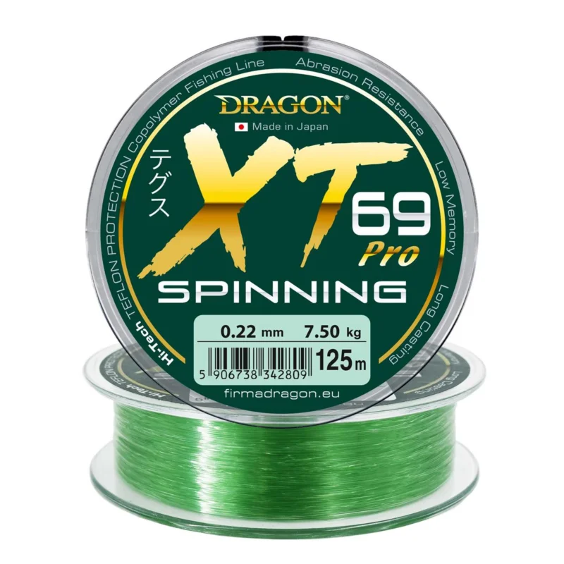 Nie przegap Żyłka spinningowa Dragon XT69 Pro Spinning 0.22mm 125m