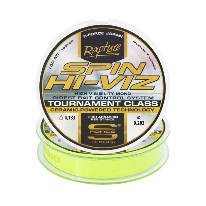 Łatwy zwrot Żyłka spinningowa Trabucco Rapture Spin Hi-Viz 0.203mm 150m