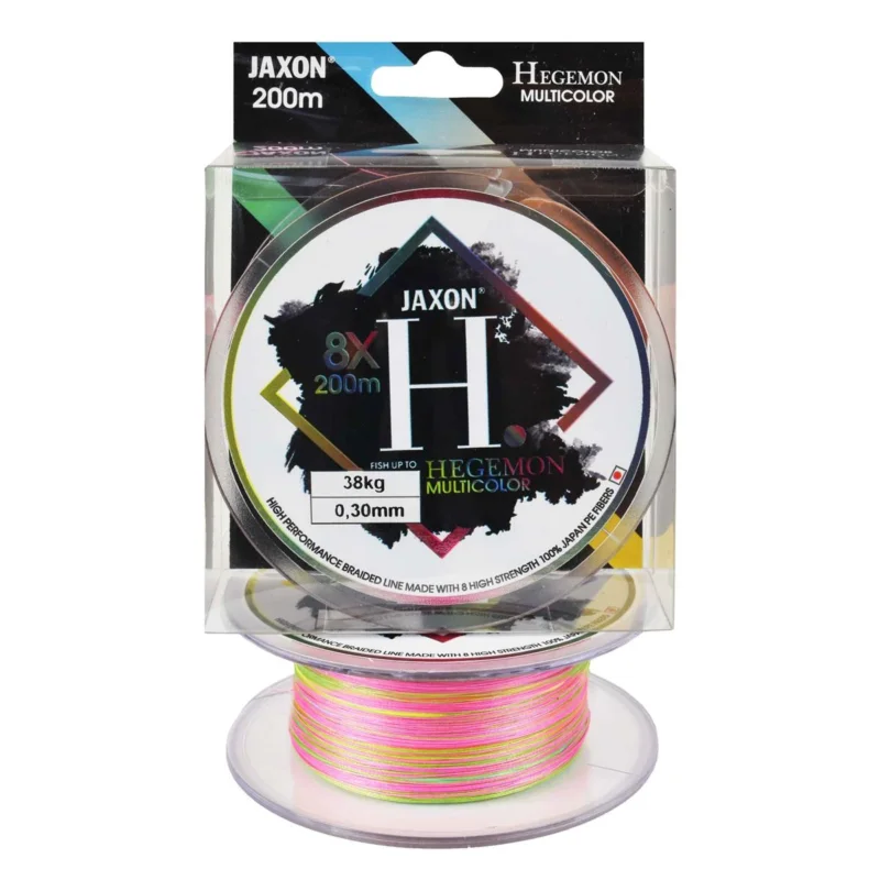 Plecionka morska Jaxon Hegemon 8X multicolor 0.30mm 200m Okazja
