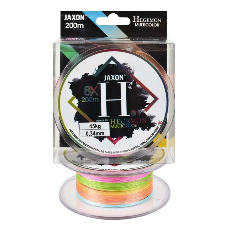 Plecionka morska Jaxon Hegemon 8X multicolor 0.34mm 200m Darmowa dostawa