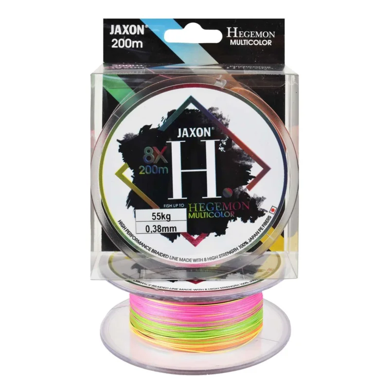 Plecionka morska Jaxon Hegemon 8X multicolor 0.38mm 200m Obniżka ceny