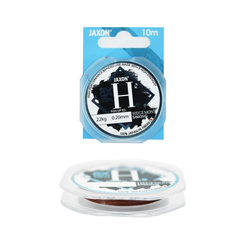 Oferta limitowana Plecionka przyponowa Jaxon Hegemon 8X Sinking 0,20mm 10m