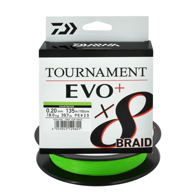 Kup teraz Plecionka spinningowa Daiwa Tournament X8 Evo 0.20mm 135m chartreuse