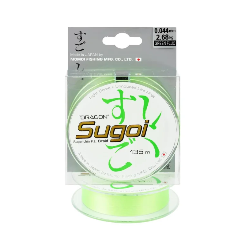Plecionka spinningowa Dragon Sugoi Superthin 0.044mm 135m fluo Taniej