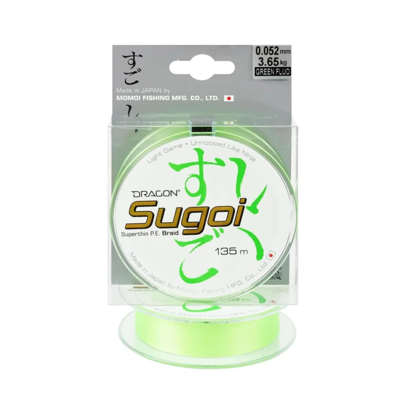 Super okazja Plecionka spinningowa Dragon Sugoi Superthin 0.052mm 135m fluo