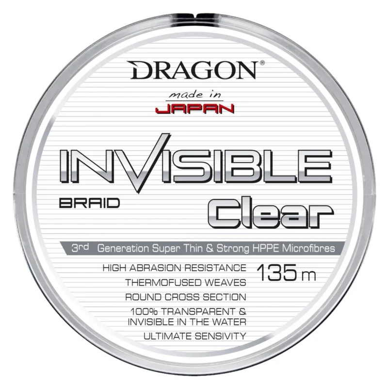 Plecionka spinningowa Dragon Invisible Clear przezroczysta 0.18mm 135m Super okazja