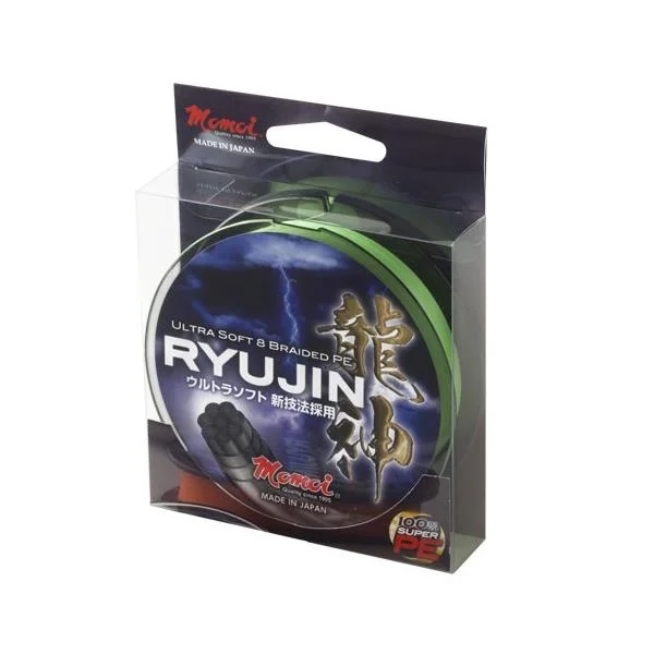 Super okazja Plecionka spinningowa Momoi Ryujin 0.14mm 150m zielona fluo