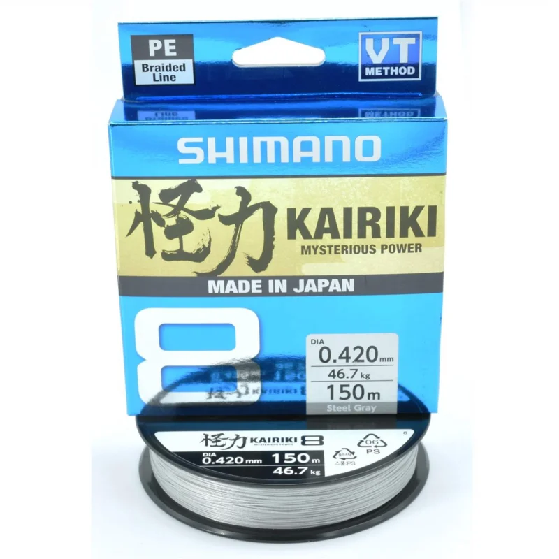 Wyprzedaż Plecionka spinningowa Kairiki 8 Steel Grey 0,420mm 150m