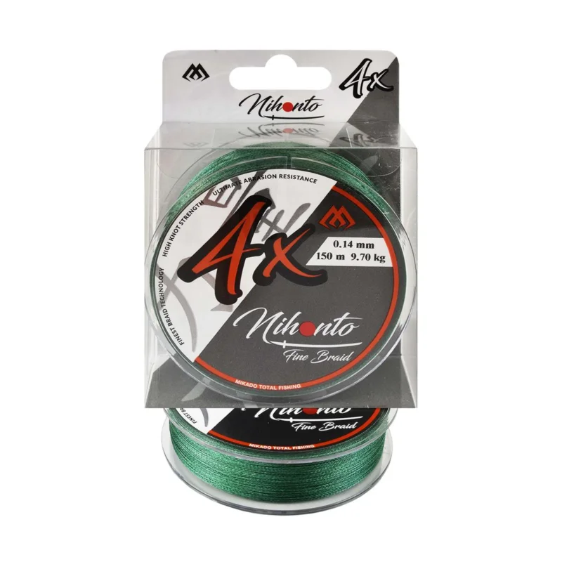 Nowy Plecionka spinningowa Mikado Nihonto Fine Braid 0.14mm 150m zielona