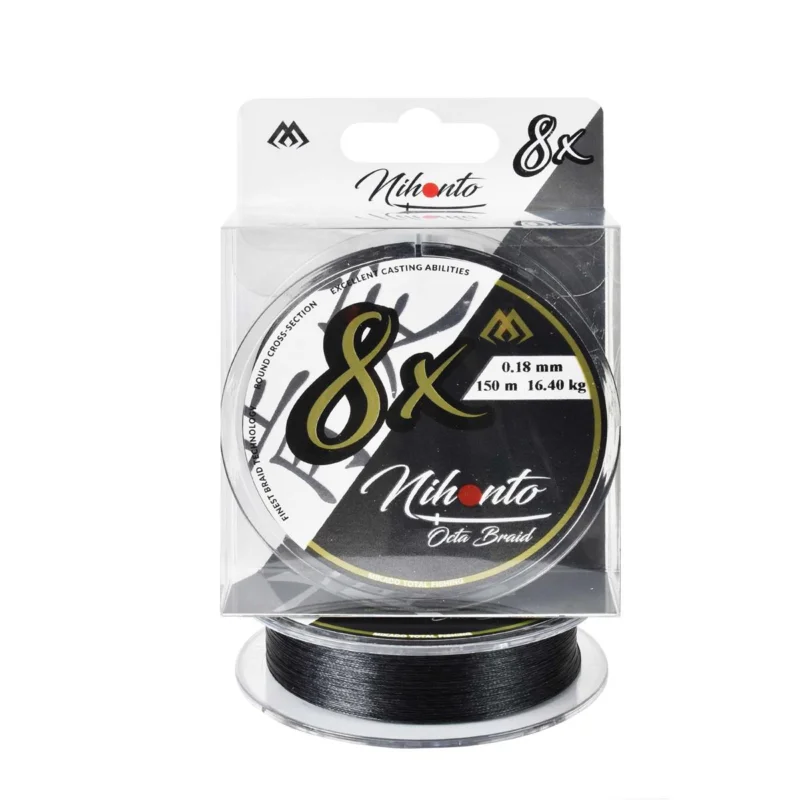 Plecionka spinningowa Mikado Nihonto Octa Braid 0.18mm 150m czarna Bestseller