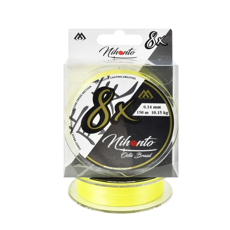 Plecionka spinningowa Mikado Nihonto Octa Braid 0.14mm 150m żółta fluo Najlepsza cena