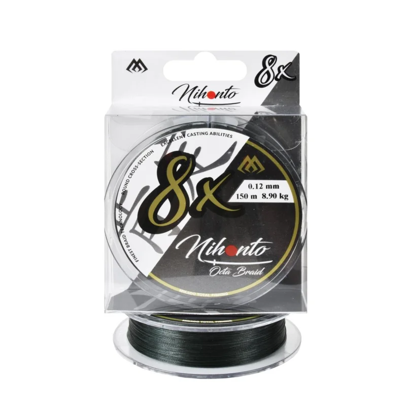 Plecionka spinningowa Mikado Nihonto Octa Braid 0.12mm 150m zielona Tylko dziś