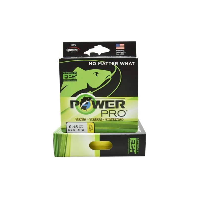 Bezpieczna płatność Plecionka spinningowa Power Pro Hi-Vis Yellow 0,15mm 275m