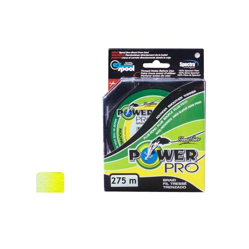 Tani Plecionka spinningowa Power Pro Hi-Vis Yellow 0,36mm 275m