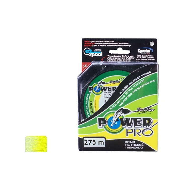 Bezpieczna płatność Plecionka spinningowa Power Pro Hi-Vis Yellow 0,43mm 275m