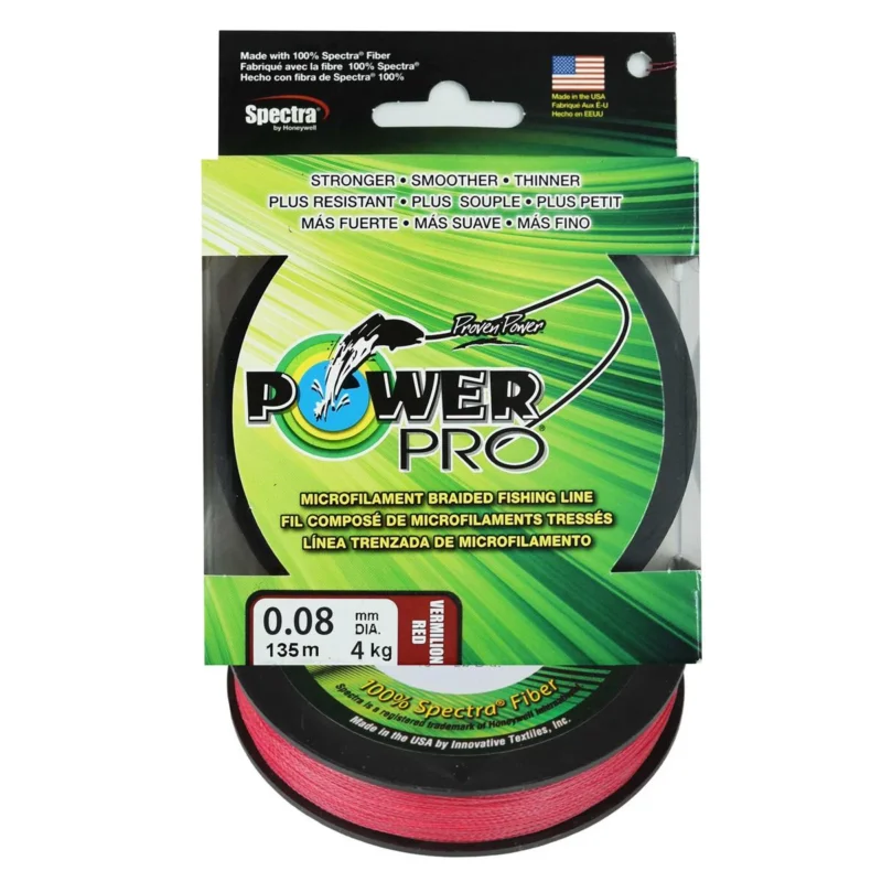 Tylko dziś Plecionka spinningowa Power Pro Vermillion Red 0,08mm 135m