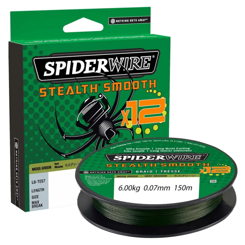 Plecionka spinningowa Spiderwire Steal Smooth 12 Moss Green 0.07mm 150m Hit cenowy