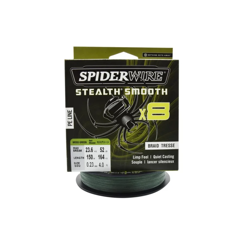 Okazja Plecionka spinningowa Spiderwire Steal Smooth 8 Moss Green 0.23mm 150m