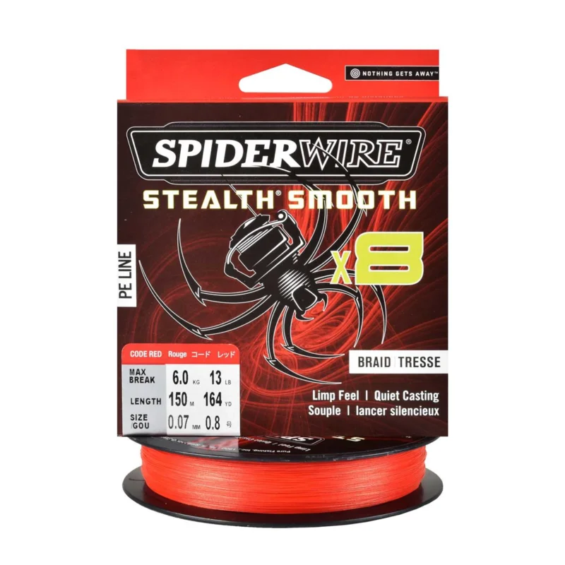 Kup online Plecionka spinningowa Spiderwire Steal Smooth 8 Red 0.07mm 150m