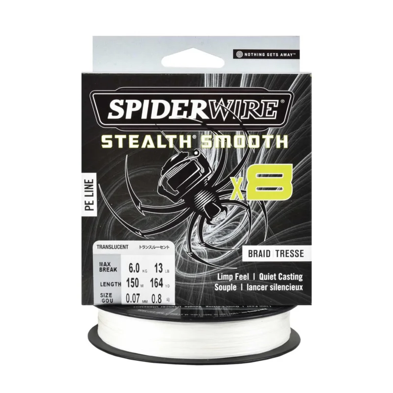 Bestseller Plecionka spinningowa Spiderwire Steal Smooth 8 Translucent 0.07mm 150m
