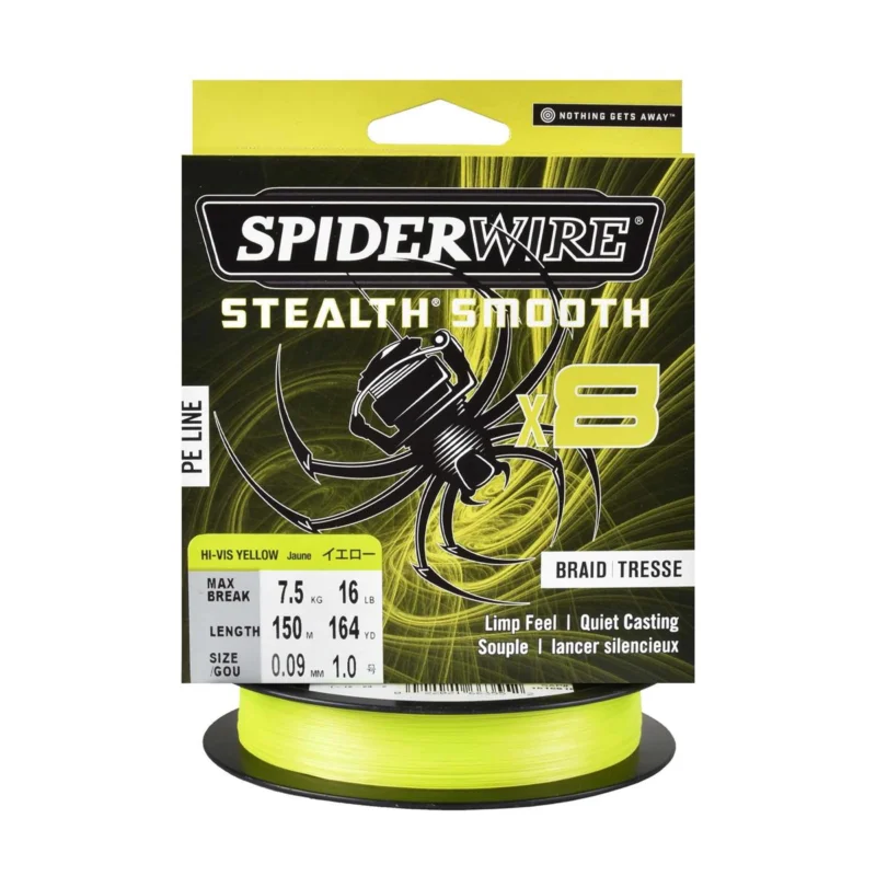 Super okazja Plecionka spinningowa Spiderwire Steal Smooth 8 Yellow 0.09mm 150m
