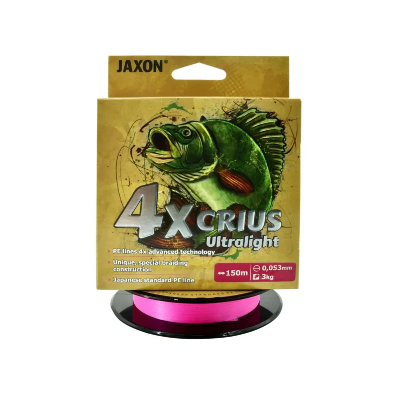 Plecionka spinningowa Jaxon Crius 4X Ultralight Pink 0.053mm 150m Premium