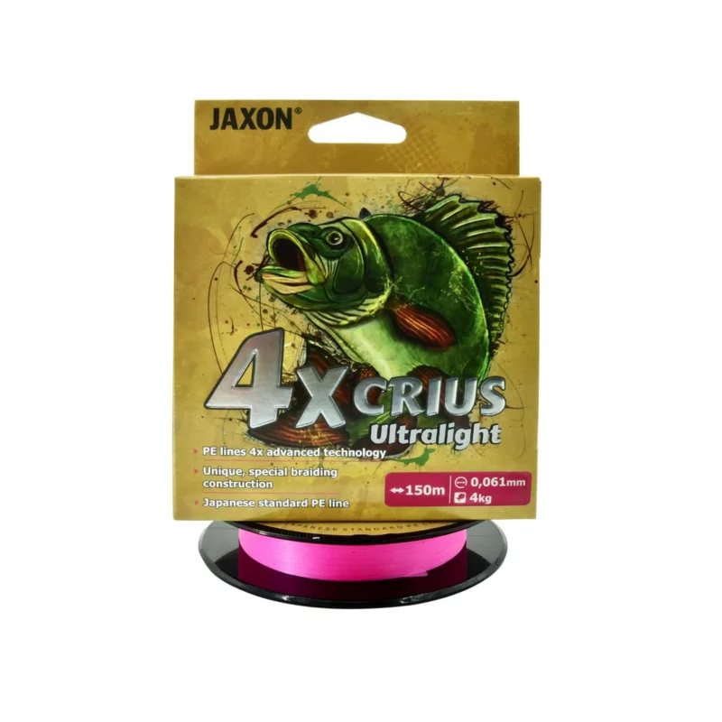 Hit sprzedaży Plecionka spinningowa Jaxon Crius 4X Ultralight Pink 0.061mm 150m