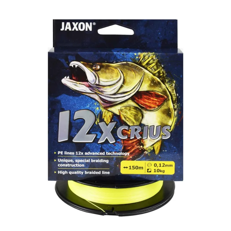Plecionka spinningowa Jaxon Crius 12X fluo 0.12mm 150m Ograniczona ilość