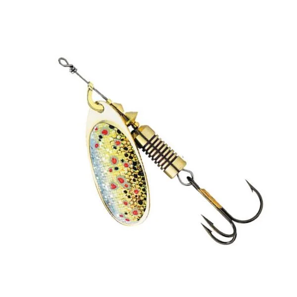 Wyjątkowa oferta Błystka obrotowa Effzett 3D brown trout 4g