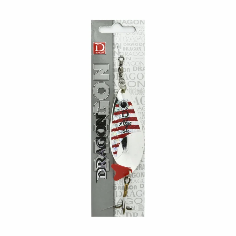 Najlepsza cena Błystka wahadłowa Dragon Alga Silver gloss / Red 24g