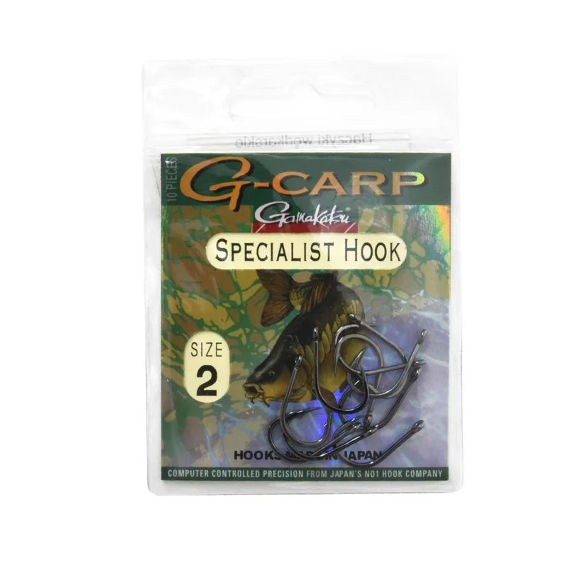 Wyprzedaż Haczyki karpiowe Gamakatsu G-Carp Specialist Hook rozmiar 2 10 sztuk