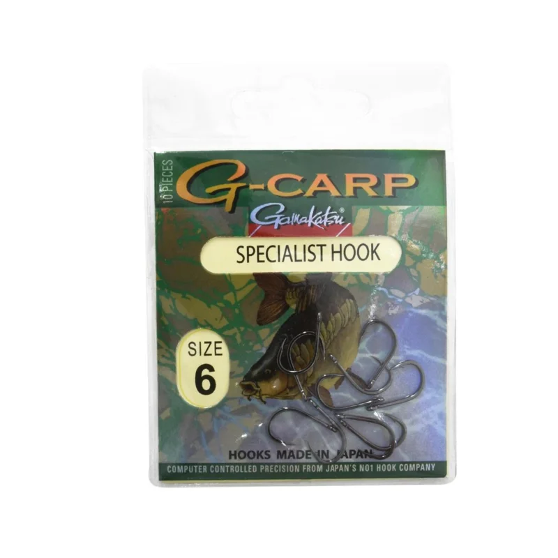 Haczyki karpiowe Gamakatsu G-Carp Specialist Hook rozmiar 6 10 sztuk Premium