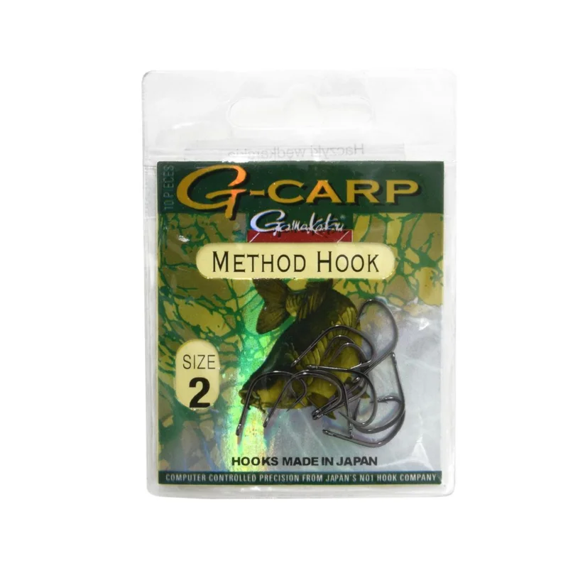 Ostatnie sztuki Haczyki karpiowe Gamakatsu G-Carp Method Hook rozmiar 2 10 sztuk