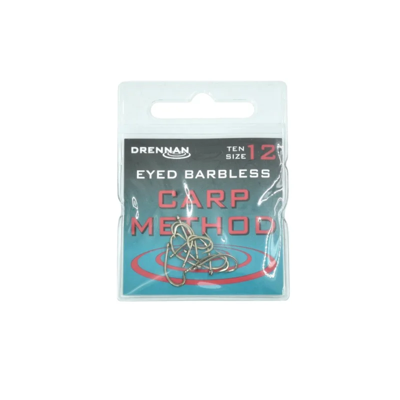 Haczyki karpiowe, do methody Drennan Carp Match rozmiar 12 bezzadziorowe 10 sztuk Bezpieczna płatność