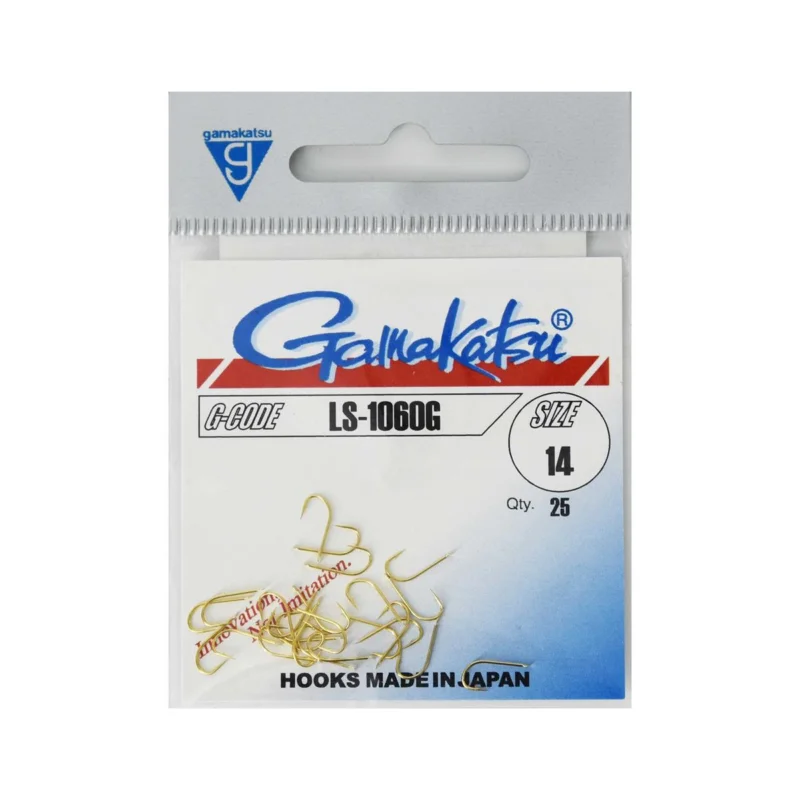 Premium Haczyki feederowe, spławikowe 1060G rozmiar 14 złote 25 sztuk