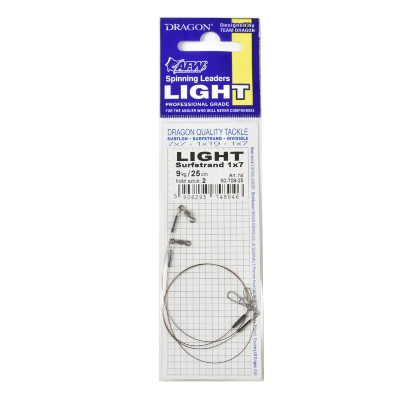 Przypon spinningowy Dragon 1x7 Surfstrand 9kg 25cm 2 sztuki Oferta