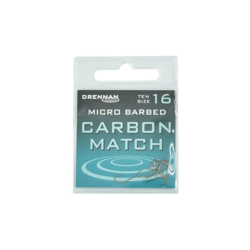 Okazja Haczyki spławikowe Drennan Carbon Match rozmiar 16 10 sztuk